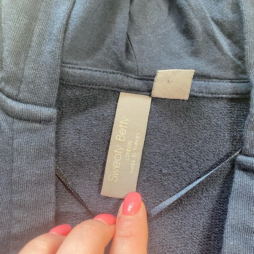 Sweaty Betty After Class Relaxed Hoody in Navy Blue - Picture 8 of 9